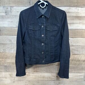 Talbots‎ Classic Jean Jacket Juliette Wash Enamel Buttons Size 6